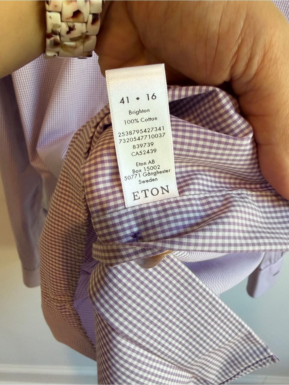 Eton Mens Slim Formal Shirt - Picture 4 of 4